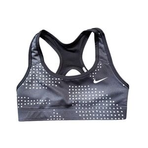 Nike Kids Reversible Sports Bra Youth Size Medium Black White Dri-Fit Athletic